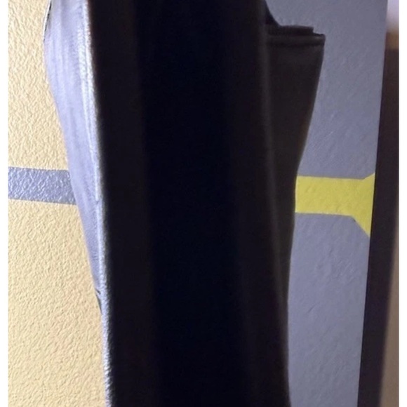 Anthropologie Julien Leather Tote Bag iBlack NWOT - Picture 5 of 8